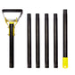 30-61 Inch Black Adjustable Weeding Loop Stirrup Hoe