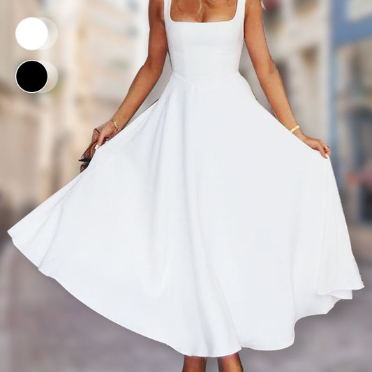 💕 Classy & Comfortable:A-Line Flowy Tank Midi Dress