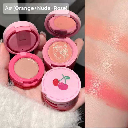 Triple-Layer Mini Blush Cream with Self-Mirror