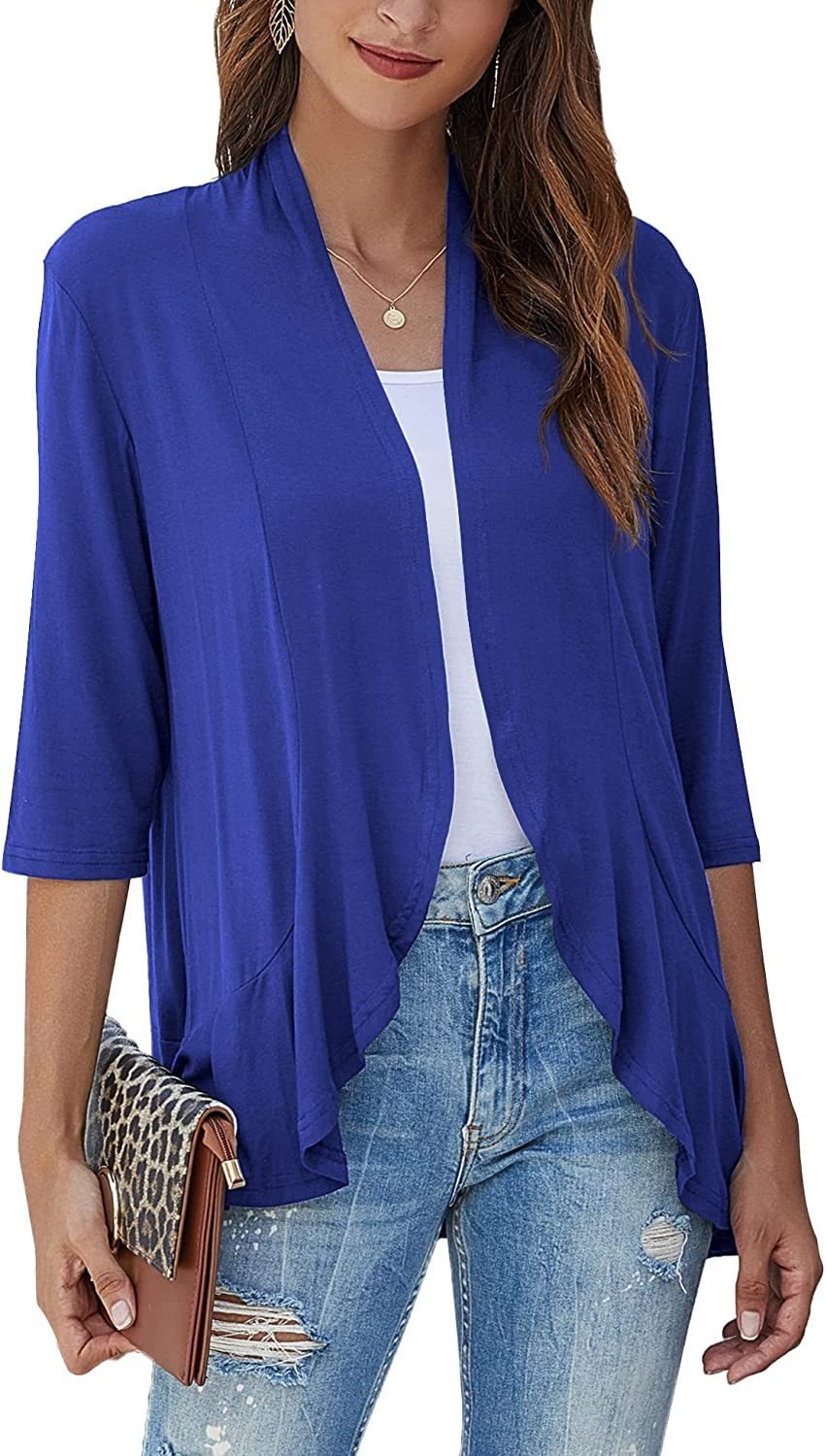 🔥Free Shipping +5% to 20% OFF 🔥💖Casual Lightweight Cardigans With Open Front For Women💖