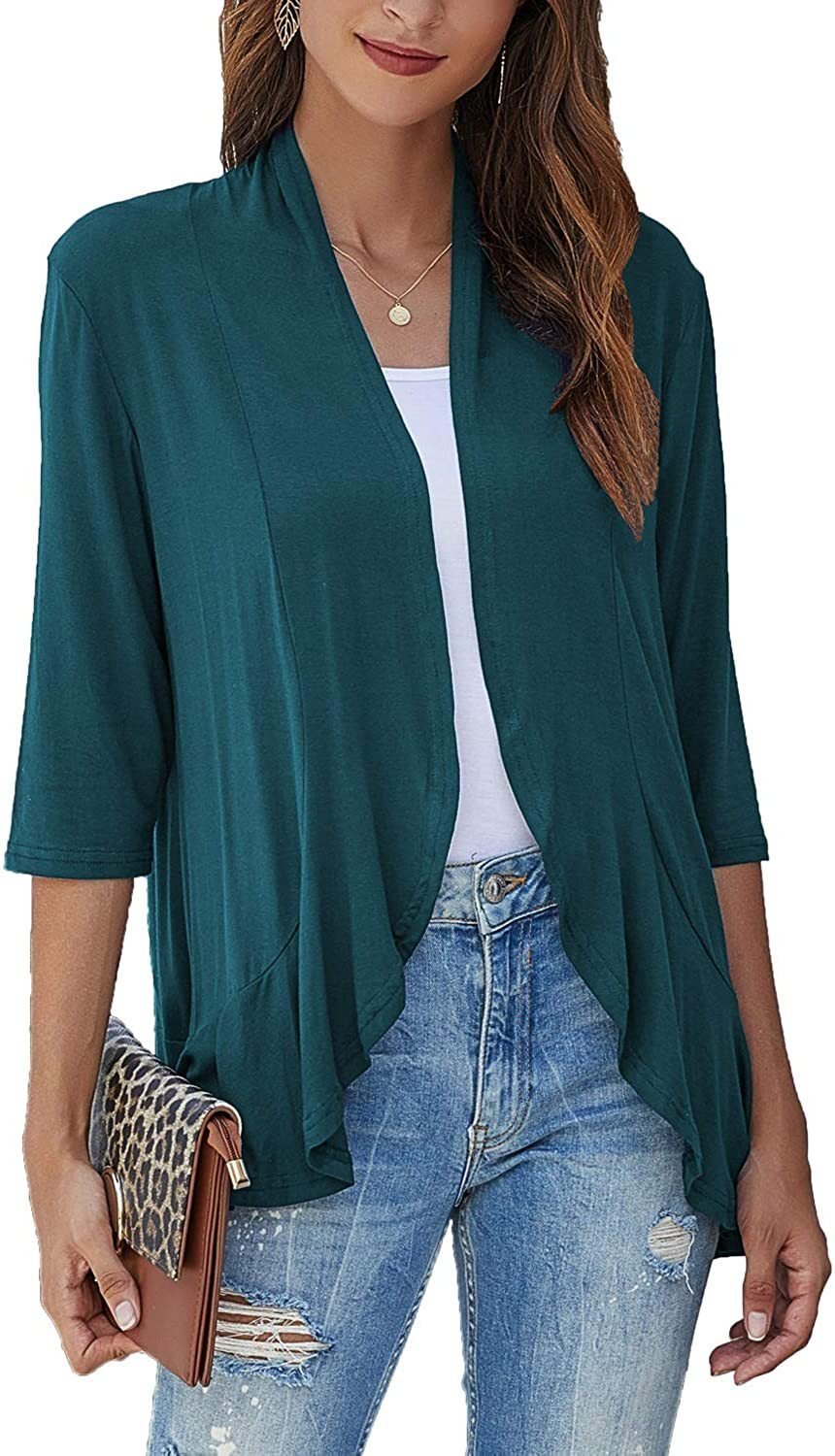 🔥Free Shipping +5% to 20% OFF 🔥💖Casual Lightweight Cardigans With Open Front For Women💖