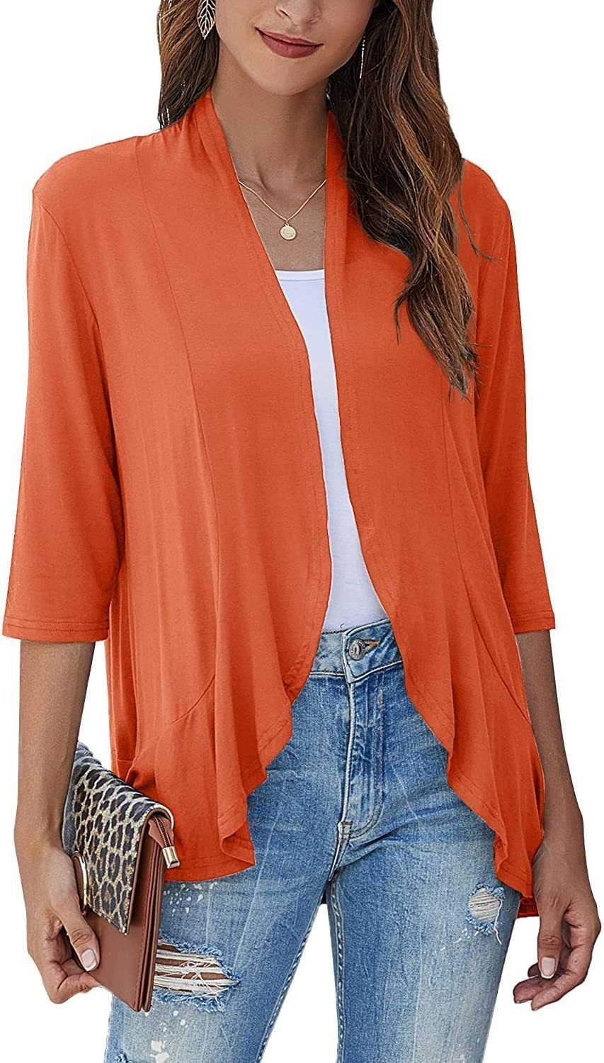 🔥Free Shipping +5% to 20% OFF 🔥💖Casual Lightweight Cardigans With Open Front For Women💖