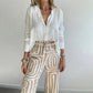 ✨Hot Sale 50% off✨Women's Casual Shirt Pants Two Piece Set