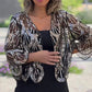 Women's Elegant Sequin 3/4 Sleeved Shrugs