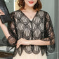 Women's Elegant Sequin 3/4 Sleeved Shrugs