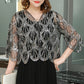 Women's Elegant Sequin 3/4 Sleeved Shrugs