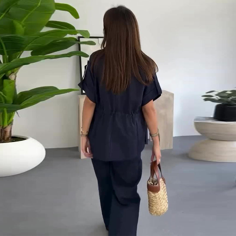 Free Shipping🌷Women's Workwear Drawstring Casual Cargo 2-piece Set
