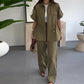 Free Shipping🌷Women's Workwear Drawstring Casual Cargo 2-piece Set