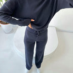 Women's Casual Solid Color 2-Piece Set