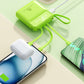 20000mAh Portable Charger with 4 Built-in Cables