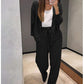 🎁fall and winter essentials🎁Women's Knitted Buttoned Jacket and Pants Two-piece Set