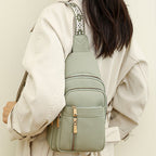 Women's Vintage PU Leather Chest Bag