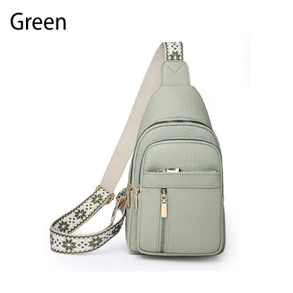 Women's Vintage PU Leather Chest Bag