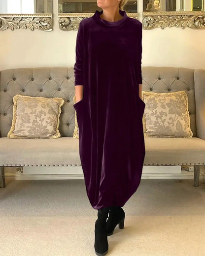 🌸Hot Sale 60% OFF🌸New slimming long dress with round neck.