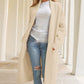 Women's Casual Lightweight V-Neck Long Cardigan