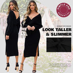 🍂Fall Specials🍂Elegant V-Neck Knitted Dress