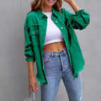 🍂Early Fall Specials 58% OFF💕Relaxed Fit Denim Style Jacket