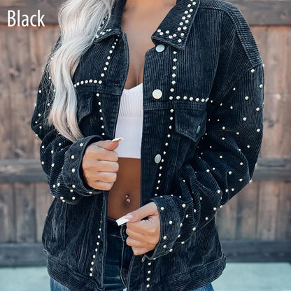 🌷Hot Sale 57% OFF🌷Casual Long Sleeve Button-Down Jacket with Pockets