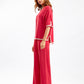 Round Neck Short-sleeved Top Pants Splicing Two-piece Suit