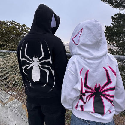 Spider Punk Zip Up Hoodie (Buy 2 Free Shipping)