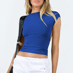 Women’s Sexy Backless Slim Fit Solid Color Top