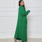 Women's Cable Knit Long Cardigan with Pockets