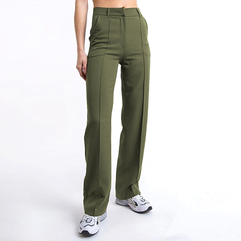 🍁New for autumn👖Women’s High Waist Stretchy Straight Leg Work Pants