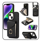 Phone Case with Card Holder & Ring Stand for iPhone