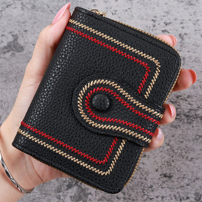 Women's Short Zipper Multi-Card Pocket Wallet