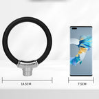 Portable Anti-Theft Ring-Shaped Steel Cable Lock for Bicycles