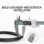 Portable Anti-Theft Ring-Shaped Steel Cable Lock for Bicycles