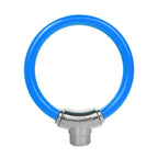 Portable Anti-Theft Ring-Shaped Steel Cable Lock for Bicycles
