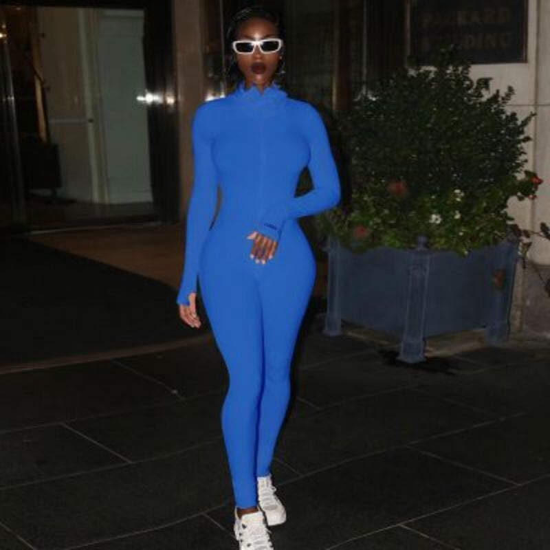 🔥Hot Sale🔥High Neck Slim Stretch One-piece Fitness Bodysuit