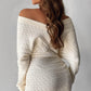Women's V-Neck Long Sleeves Knitted Dress