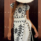 Women's Print Top ＆ Long Skirt 2-Piece Set