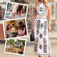 Women's Print Top ＆ Long Skirt 2-Piece Set