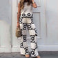 Women's Vintage Floral Crochet Two-Piece Set