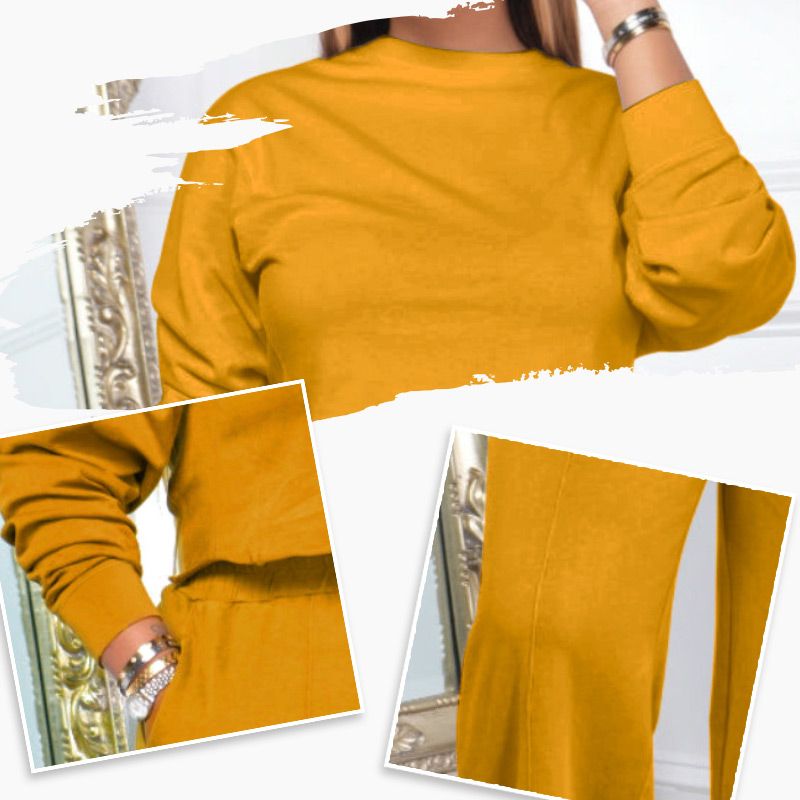 🍂Fall Specials🍂Women’s Comfortable Solid Color Casual Sports 2-piece Set