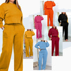 🍂Fall Specials🍂Women’s Comfortable Solid Color Casual Sports 2-piece Set