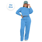 🍂Fall Specials🍂Women’s Comfortable Solid Color Casual Sports 2-piece Set