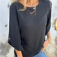 Seasonal Specials Women's Casual Round Neck Jacquard Top