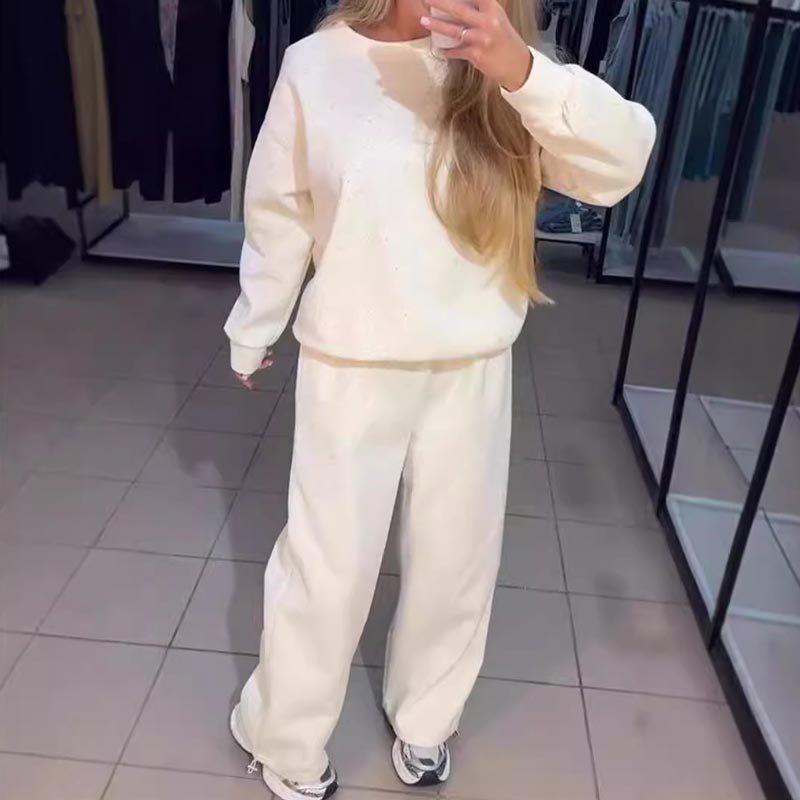 🍂Fall Specials🍂Women’s Round-neck Casual Sports Sweatshirt and Jogger Pants (2-piece Set)