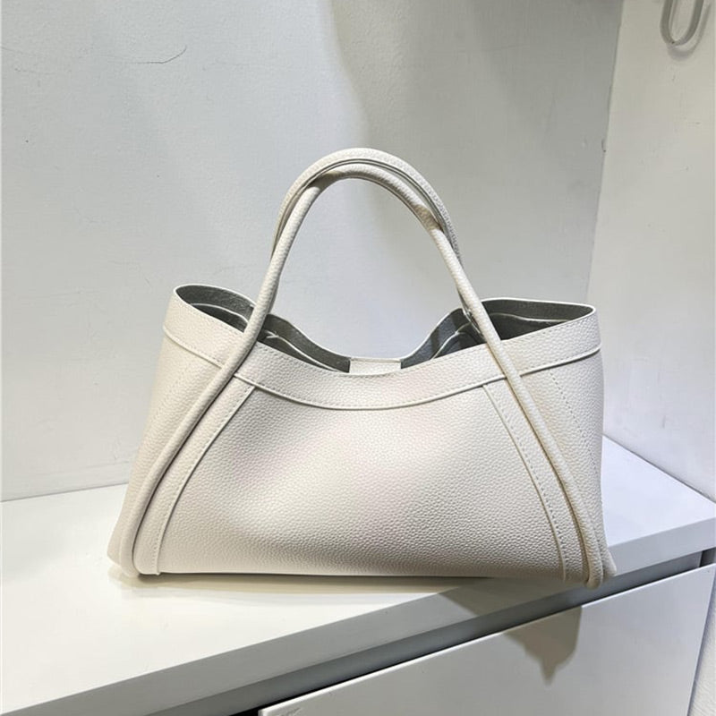 Super Large Capacity 👜 Women's PU Leather Tote Bag with Matching Purse