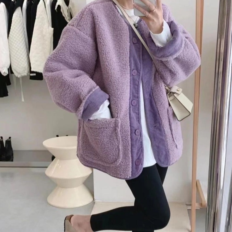 New for autumn✨Women's Solid Button Down Coats with Pockets