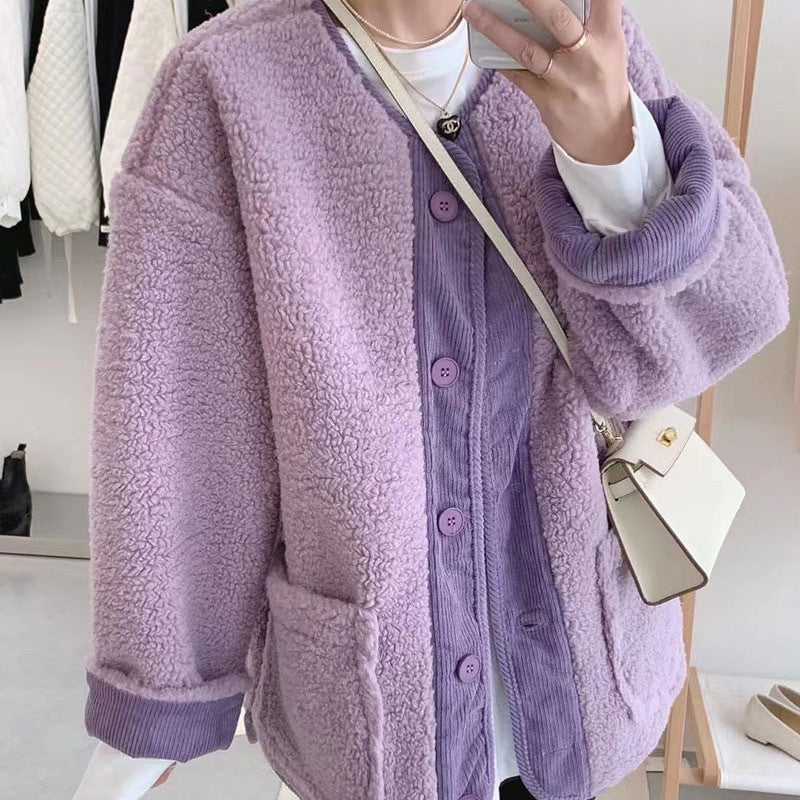 New for autumn✨Women's Solid Button Down Coats with Pockets