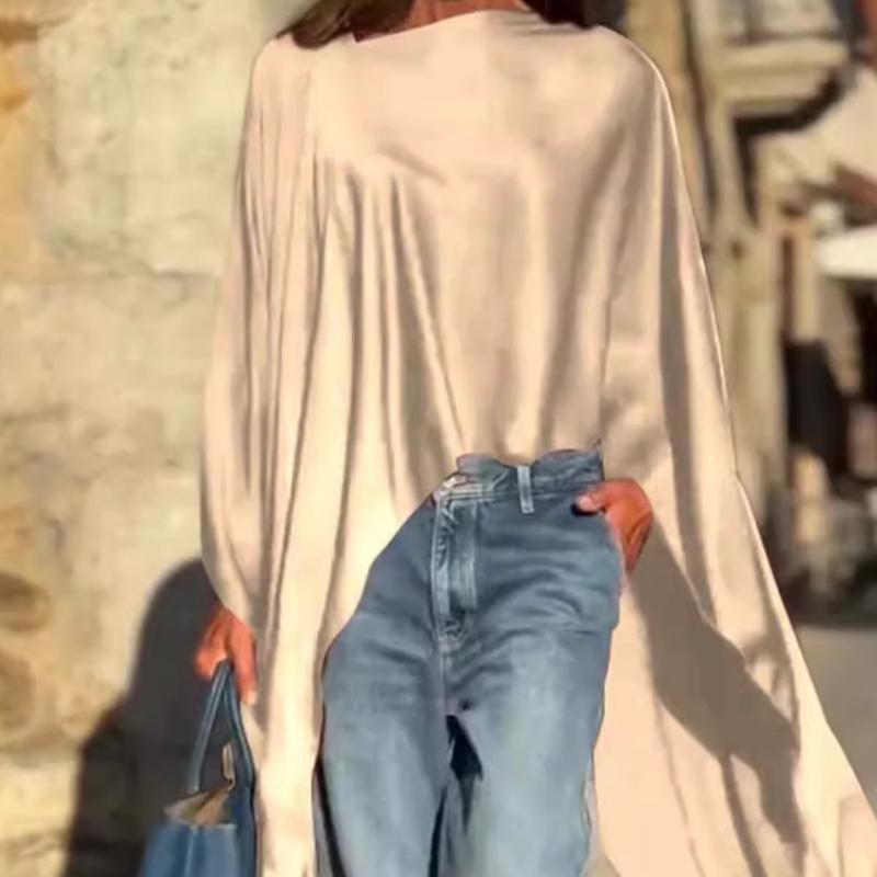 🍂Fall Specials🍂Loose-Fitting Long Sleeve Top with Irregular Hem