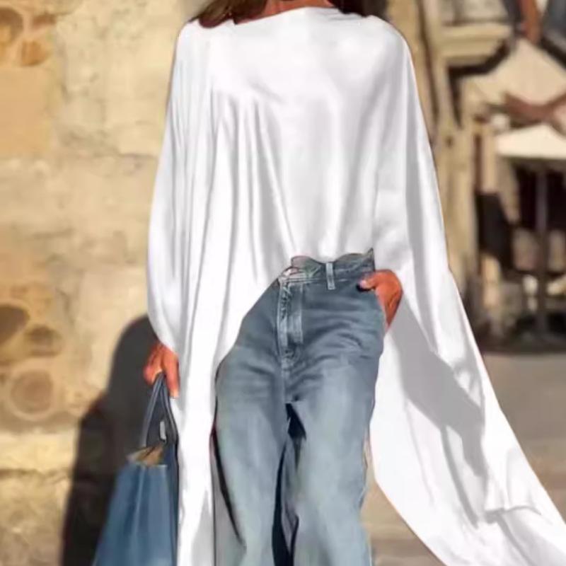 🍂Fall Specials🍂Loose-Fitting Long Sleeve Top with Irregular Hem