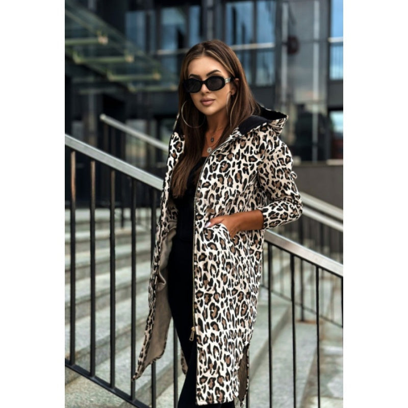 🍂Fall Specials🍂Women's Trendy Zebra & Leopard Pattern Coat