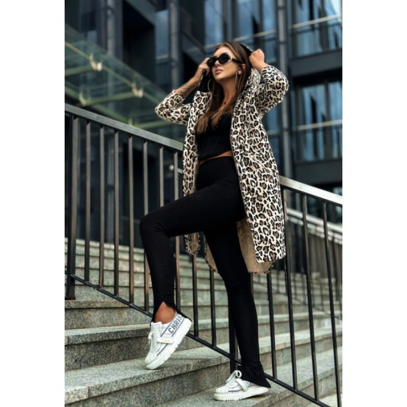 🍂Fall Specials🍂Women's Trendy Zebra & Leopard Pattern Coat