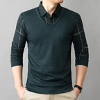 Now enjoy 50% discount🔥Men's Lapel Faux Two-Piece Warm Top